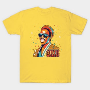 Stevie Wonder WPAP Limit Color T-Shirt